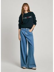 Pepe Jeans Bluza "Regan" w kolorze granatowym rozmiar: L. Niebieskie bluzy Pepe Jeans, l, bez wzorów, z jeansu, bez kaptura. Za 211.81 zł.