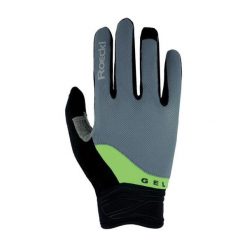 Długie rękawice Roeckl Mori. Szare rękawiczki Roeckl, bez wzorów. W wyprzedaży za 160.00 zł.