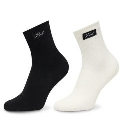 Skarpety długie KARL LAGERFELD. Czarne skarpetki KARL LAGERFELD, bez wzorów. Za 169.99 zł.