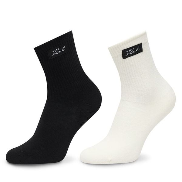 Skarpety długie KARL LAGERFELD. Czarne skarpetki KARL LAGERFELD, bez wzorów. Za 169.99 zł.