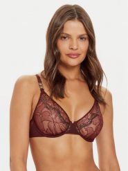 Chantelle X Biustonosz z fiszbiną Xtravagant C06GM9 Bordowy. Czerwone biustonosze Chantelle X, bez wzorów, z syntetyku. Za 389.99 zł.