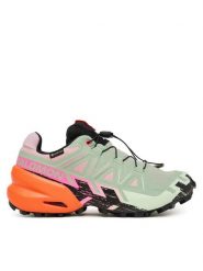 Salomon Trekkingi Speedcross 6 Gtx Icon L45486900 Zielony jasny. Zielone buty trekkingowe Salomon, z materiału, bez zapięcia. Za 729.99 zł.