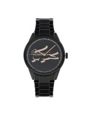 Lacoste Zegarek Ladycroc 2001192 Czarny. Czarne, analogowe zegarki Lacoste. Za 519.99 zł.
