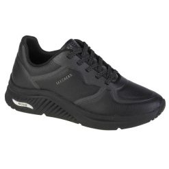 Buty sportowe Sneakersy damskie, Skechers Arch Fit S-Miles. Czarne buty sportowe lifestyle Skechers, bez wzorów, bez zapięcia, trekkingowe. Za 319.99 zł.