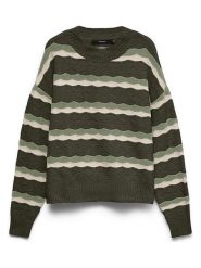 Vero Moda Sweter w kolorze zielono-oliwkowym rozmiar: XL. Brązowe swetry Vero Moda, xl, bez wzorów, bez ramiączek. Za 124.95 zł.