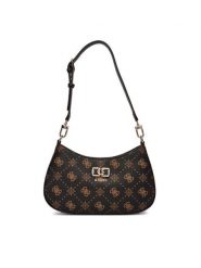 Guess Torebka Emelie Logo HWGP99 28180 Brązowy. Brązowe torebki klasyczne Guess, z aplikacjami, ze skóry, bez dodatków. Za 609.99 zł.