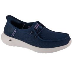Buty sportowe Sneakersy damskie, Slip-Ins Go Walk Joy - Idalis. Niebieskie buty sportowe lifestyle Skechers, bez wzorów, sportowe, bez zapięcia, skechers sport. Za 319.99 zł.