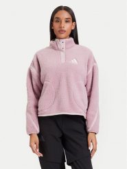 Adidas Polar Terrex Multi High Pile Fleece Pullover KS2335 Różowy Regular Fit. Czerwone bluzy z polaru adidas, s, bez wzorów, z polaru. Za 329.99 zł.