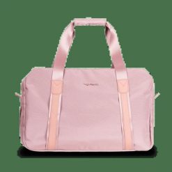 WINGS Torba sportowo - podróżna SKYLARK pink. Czerwone torby podróżne Wings, w ażurowe wzory, z materiału, duże. Za 149.90 zł.