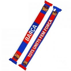 Dwustronny Szalik Z Dzianiny Barca. Czarne szaliki i kominy FC Barcelona, bez wzorów, z dzianiny. Za 177.99 zł.