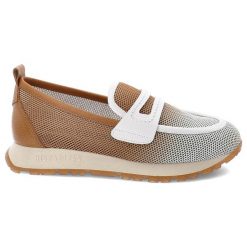 Biało-Brązowe Półbuty Hispanitas Eleganckie Wsuwane Obuwie Damskie. Białe półbuty wsuwane Hispanitas, bez wzorów, eleganckie, bez obcasa. Za 539.99 zł.