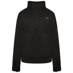 Bluza damska z zamkiem 1/2 Dare 2B Recoup II. Czarne bluzy Dare 2b, bez wzorów, sportowe, bez ramiączek, bez kaptura. Za 266.50 zł.