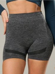 Krótkie legginsy z ozdobnym wzorem po bokach - szary. Szare legginsy Sinsay, bez wzorów, krótkie. Za 25.99 zł.