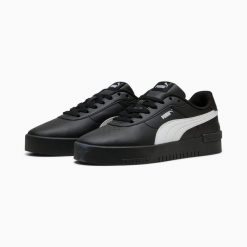 Puma Buty Jola 39841308. Czarne buty treningowe Puma, bez wzorów, z gumy, bez zapięcia, tenisowe. Za 201.99 zł.