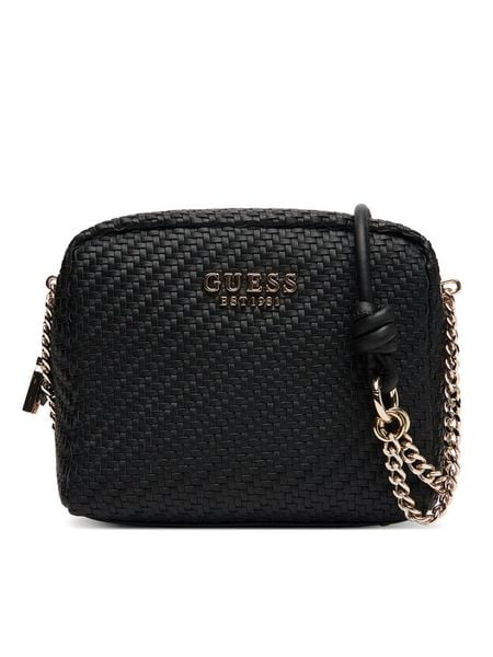 Guess Torebka Mirema HWWG96 31140 Czarny. Czarne listonoszki Guess, z aplikacjami, ze skóry, bez dodatków. Za 309.99 zł.