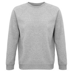 Bluza Unisex Space Melange Dla Dorosłych. Szare bluzy SOL'S, m, bez wzorów, z bawełny, bez ramiączek, z kapturem. Za 126.99 zł.