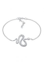 Elli Damska bransolteka symbol węża Trend w srebrze próby 925 Sterling Silver Bransoletki 1 ct Damski. Szare bransoletki Elli, srebrne. Za 203.99 zł.