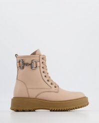 SKÓRZANE BOTKI 10055 BROWN. Brązowe botki Venezia, bez wzorów, ze skóry, bez obcasa, bez zapięcia. Za 229.00 zł.
