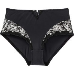 Figi maxi bonprix czarno-ecru. Figi marki bonprix. Za 34.99 zł.