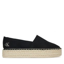 Espadryle Calvin Klein Jeans. Czarne espadryle Calvin Klein Jeans, bez wzorów, z jeansu, bez obcasa. Za 209.99 zł.