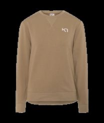 Bluza damska Kari Traa. Brązowe bluzy z kapturem Kari Traa, l, bez wzorów, z bawełny, bez kaptura, do biegania. Za 310.55 zł.
