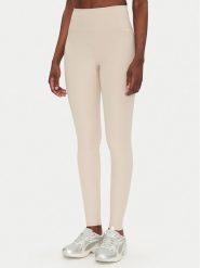 Girlfriend Collective Legginsy Rib High-Rise 4034 Beżowy Slim Fit. Brązowe legginsy GIRLFRIEND COLLECTIVE, bez wzorów, z syntetyku, sportowe. Za 249.99 zł.
