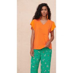 Bluzka Damska Still BS Pomarańczowy. Brązowe bluzki blue shadow, s, bez wzorów, z bawełny, bez kołnierzyka, bez ramiączek. Za 129.90 zł.