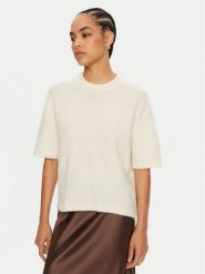 Gina Tricot Sweter 22271 Écru Regular Fit. Swetry Gina Tricot, xl, bez wzorów, z syntetyku, bez ramiączek. Za 129.99 zł.
