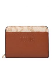 TOUS Portfel Kaos Icon 2002357343 Brązowy. Brązowe portfele tous, bez wzorów, ze skóry. Za 479.99 zł.