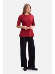 Be Wear Bluzka w kolorze czerwonym rozmiar: L. Czerwone bluzki Be Wear, l, bez wzorów, bez kołnierzyka, bez ramiączek. Za 183.59 zł.