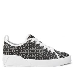 Trampki DKNY. Czarne trampki DKNY, bez wzorów, bez zapięcia. Za 439.99 zł.
