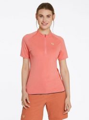 Ziener Koszulka kolarska "Naralina" w kolorze łososiowym rozmiar: 36. Pomarańczowe t-shirty sportowe Ziener, bez wzorów, z materiału, bez ramiączek, rowerowe. Za 79.40 zł.