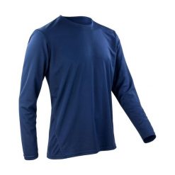 T-shirt Unisex Dla Dorosłych Z Długim Rękawem Performance. Niebieskie t-shirty SPIRO, xl, bez wzorów, sportowe, bez kołnierzyka, bez ramiączek. Za 63.99 zł.