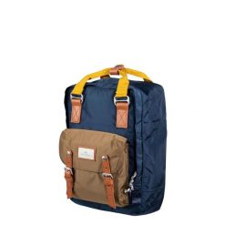 Plecak na laptopa Doughnut Macaroon Glossy Blocking - navy/khaki. Niebieskie plecaki Doughnut, bez wzorów, bez dodatków. Za 314.99 zł.
