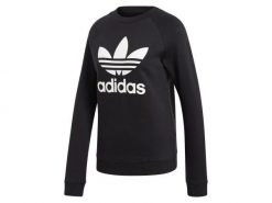 Bluza damska ADIDAS TRF CREW SWEAT 34. Czarne bluzy adidas, bez wzorów, z bawełny, bez kaptura, na fitness i siłownię. Za 249.00 zł.