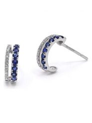 ATELIER DU DIAMANT Złote kolczyki-wkrętki z diamentami i szafirami rozmiar: onesize. Niebieskie kolczyki ATELIER DU DIAMANT, z diamentem, złote. Za 1,492.99 zł.