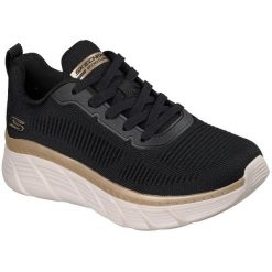 Buty sportowe damskie Skechers Bobs B Flex Hi Flying Hi. Czarne buty treningowe Skechers, bez wzorów, z materiału, bez zapięcia, na fitness i siłownię. Za 490.00 zł.