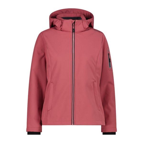 Kurtka Softshell CMP dla kobiet z kapturem. Białe kurtki przejściowe sportowe CMP, bez wzorów, z elastanu, z kapturem, trekkingowe. Za 348.83 zł.