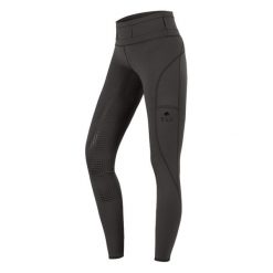 Damskie legginsy jeździeckie z pełną przyczepnością ELT Hanna. Szare legginsy ELT, bez wzorów, z elastanu. Za 278.80 zł.