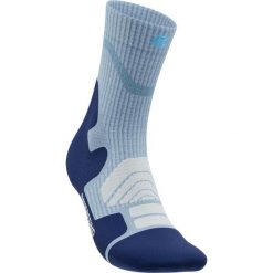 Skarpetki średniej długości z wełny merino dla kobiet Bauerfeind Outdoor Merino. Niebieskie skarpetki BAUERFEIND, bez wzorów, z wełny. Za 168.00 zł.