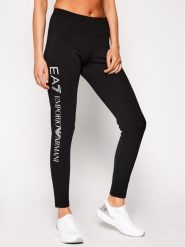 EA7 Emporio Armani Legginsy 8NTP63 TJ01Z 0203 Czarny Slim Fit. Czarne legginsy EA7 Emporio Armani, bez wzorów, z bawełny. Za 199.99 zł.