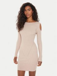 Guess Sukienka dzianinowa Emely W4YK08 Z3FF0 Różowy Regular Fit. Czerwone sukienki Guess, l, z aplikacjami, z dzianiny, bez kołnierzyka, bez ramiączek. Za 289.99 zł.