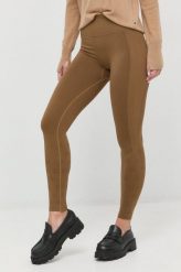 Max Mara Leisure legginsy damskie kolor zielony gładkie. Zielone legginsy Max Mara Leisure, bez wzorów, z dzianiny. Za 589.99 zł.
