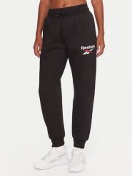 Reebok Spodnie dresowe Stacey RK25166CCW Czarny Regular Fit. Czarne spodnie dresowe Reebok, bez wzorów, z dresówki. Za 199.99 zł.