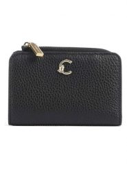 COCCINELLE Skórzany portfel w kolorze czarnym - 13 x 9 cm rozmiar: onesize. Czarne portfele Coccinelle, bez wzorów, z materiału. Za 383.80 zł.