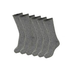 Damskie Skarpety Termiczne - 4 Pary - Średni Szary. Szare skarpetki HEAT KEEPER, bez wzorów, z elastanu. W wyprzedaży za 182.06 zł.