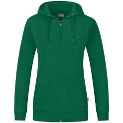 Kurtka damska Jako Organic. Zielone kurtki JAKO, m, bez wzorów, z bawełny, biznesowe, z kapturem. Za 366.00 zł.