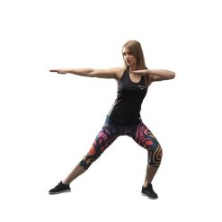 Damskie legginsy 3/4 Dorawon Mosaique. Niebieskie legginsy DORAWON, bez wzorów, sportowe. Za 425.00 zł.