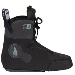 Dopasowane kapcie do jazdy na rolkach Powerslide Myfit Reaction. Czarne kapcie POWERSLIDE, z aplikacjami, z elastanu. Za 392.50 zł.