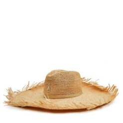 Kapelusz Patrizia Pepe. Brązowe kapelusze Patrizia Pepe, bez wzorów. Za 579.99 zł.